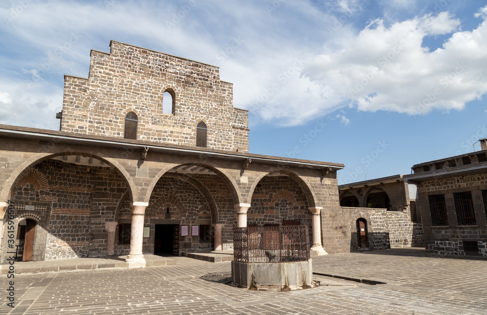 View of the Virgin Mary Syriac Orthodox Church in Diyarbakir, Turkey.  