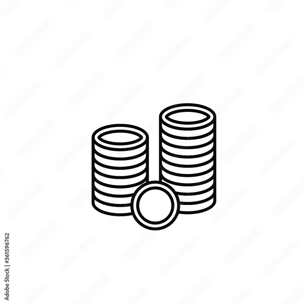 Business & Finance Flat Icon Coin Business & Finance Flat Icon Coin