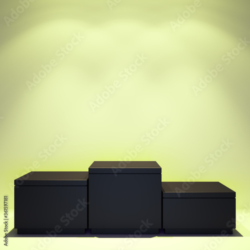 4K Product Showcase for compositing and commercial use. Box podium photo