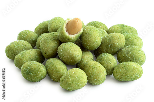 Obraz na płótnie Wasabi coated peanuts