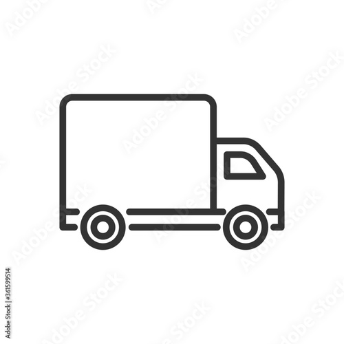 Delivery van icon. Vector Illustration.