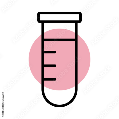 medical tube test laboratory line style