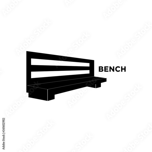 Bench logo in black color design.