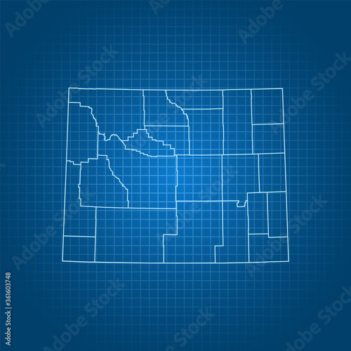 map of  Wyoming