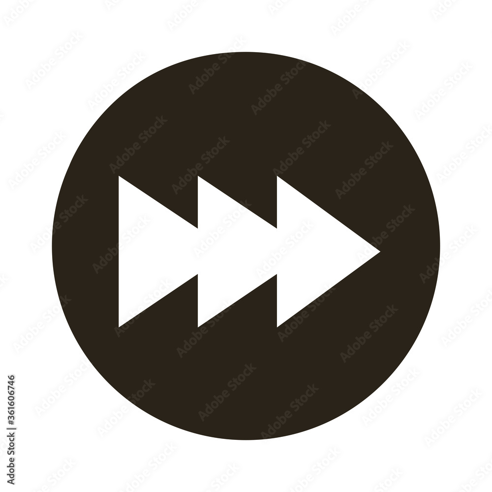 arrows right direction button silhouette style icon arrows right direction button silhouette style icon