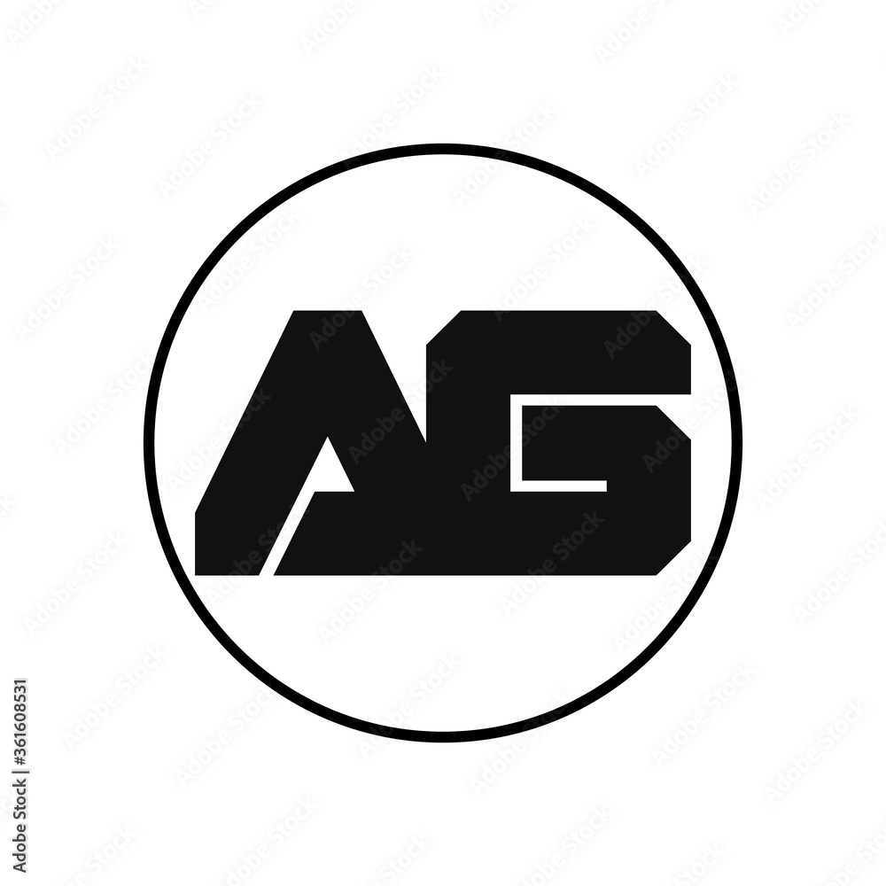 AG Letter Logo Design With Simple style AG Letter Logo Design With Simple style