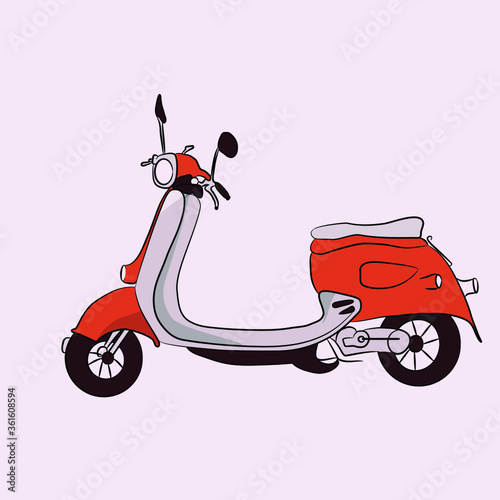 scooter vector illustration
