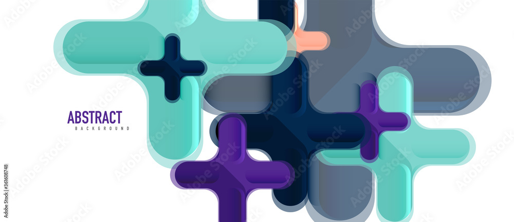 Glossy multicolored plastic style cross composition, x shape design, techno geometric modern abstract background. Trendy abstract layout template Glossy multicolored plastic style cross composition, x shape design, techno geometric modern abstract background. Trendy abstract layout template