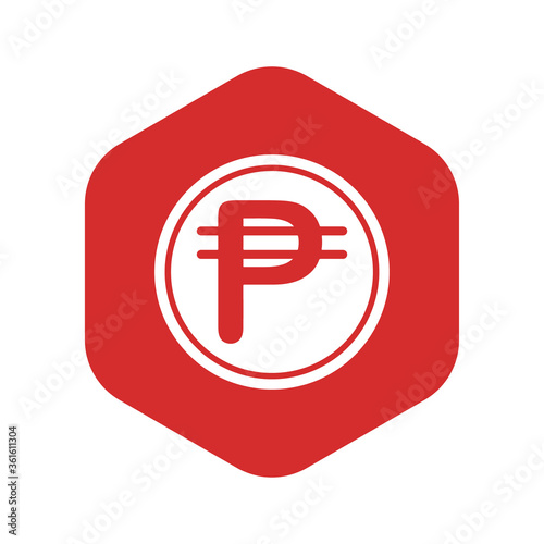 Modern Philippine Peso PHP icon logo vector illustration design. Philippine currency, economy, investment, finance, and business element. Can be used for web, mobile, infographic