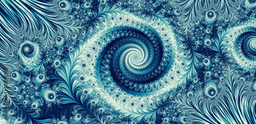 Abstract Teal Fractal Background - A mix of patterns and textures, this teal fractal is the absolute perfect background. Subtle in color, bold in design. Captivating and distracting in totality.