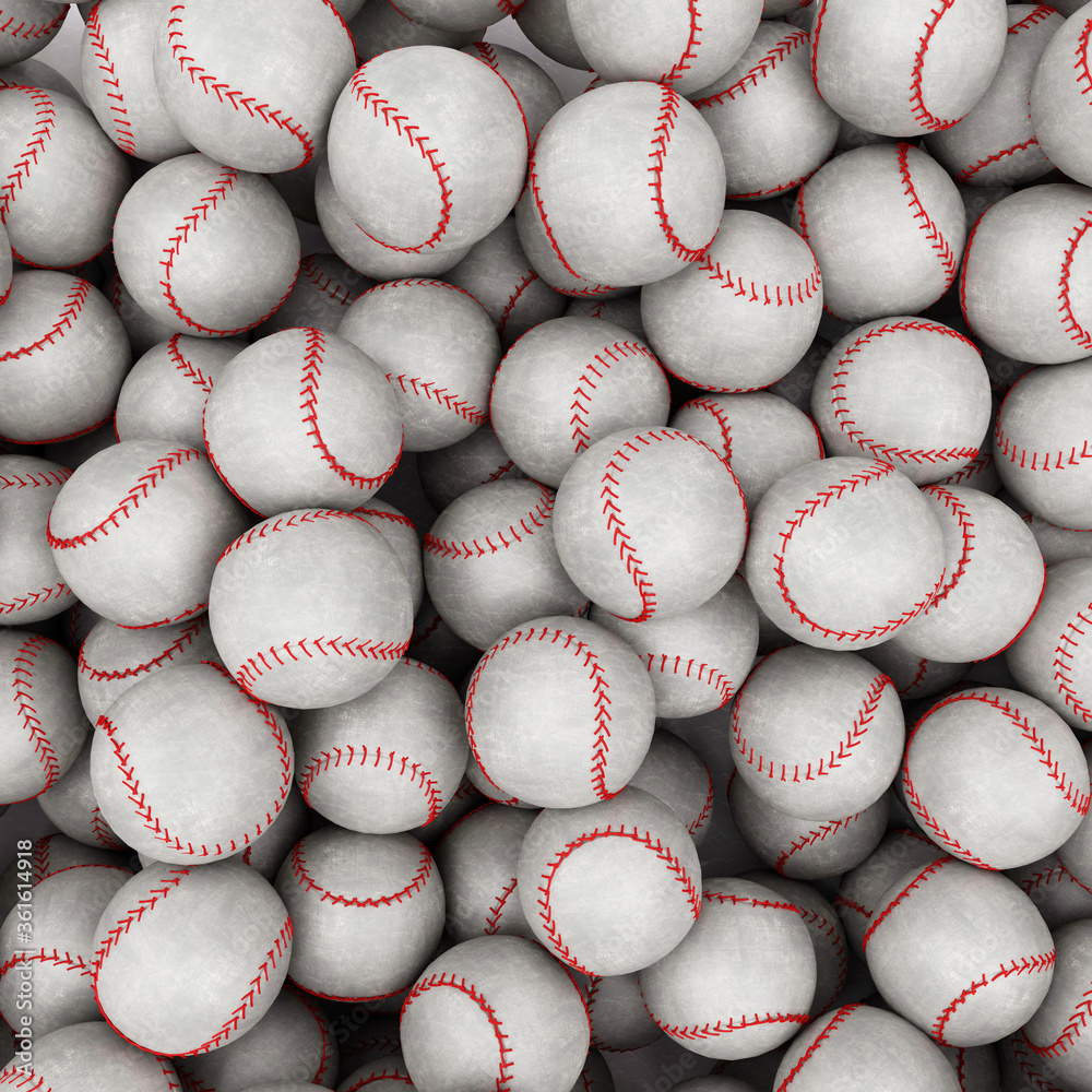 Heap of grunge dirty used baseball balls. Close-up Absctact Sports Background Heap of grunge dirty used baseball balls. Close-up Absctact Sports Background
