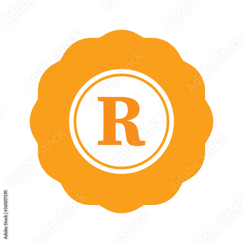 Modern South African Rand icon logo vector illustration design. South Africa currency, economy, investment, finance, and business element. EPS 10 Vector illustration. Can be used for web, mobile,