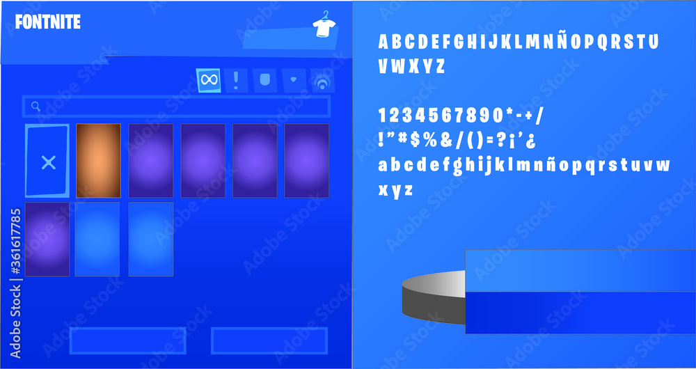 Font design of a popular video game Font design of a popular video game