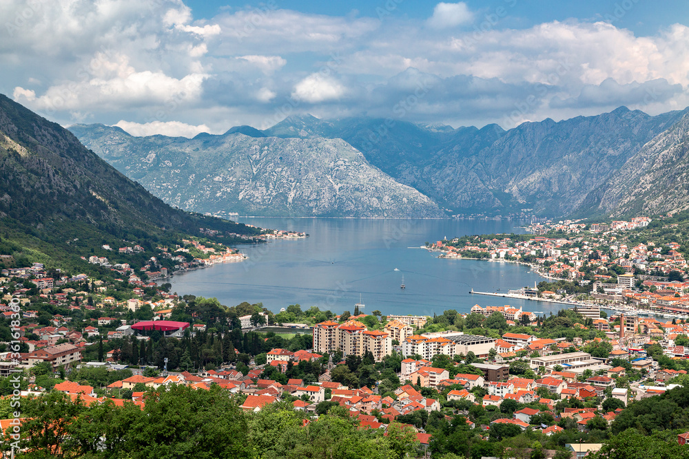 Kotor Bay along the Adriatic coast, Montenegro