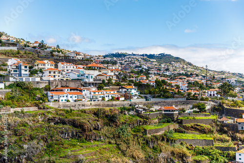 view of the old town of funchal, Portugal © sstopchii
