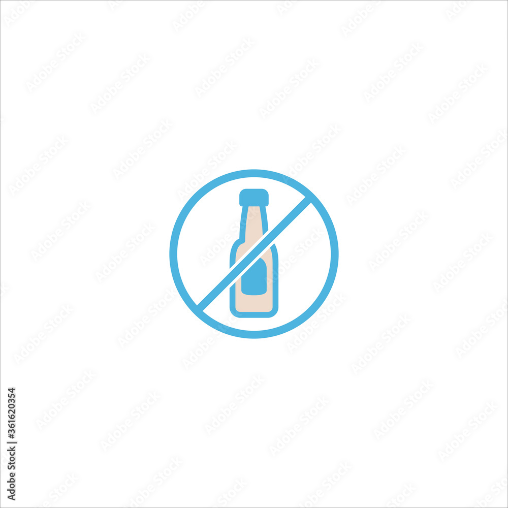 no drinking icon flat vector logo design trendy no drinking icon flat vector logo design trendy