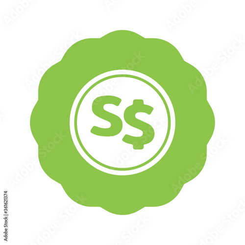 Modern Singapore Dollar Icon Logo vector illustration design. Singapore currency, economy, investment, finance, and business element. EPS 10 Vector illustration. Can be used for web, mobile
