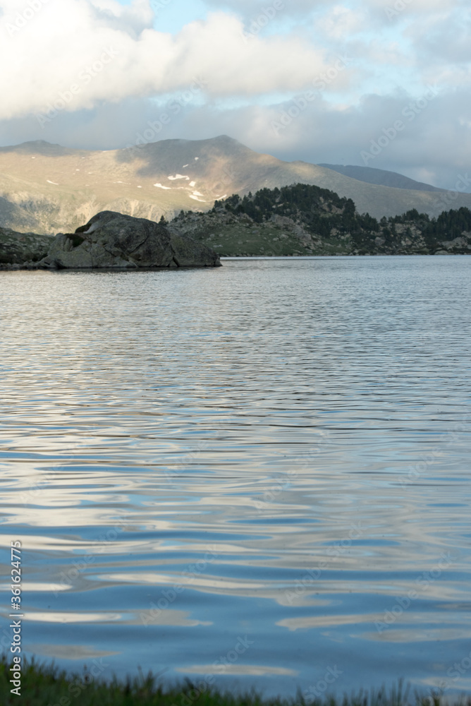Landscape in Montmalus Lake in summer on Andorra Landscape in Montmalus Lake in summer on Andorra