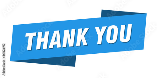 thank you banner template. thank you ribbon label sign