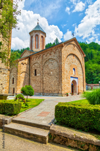 Medieval Raca Monastery. Serbian Orthodox monastery built in the 13th century as the endowment of Serbian King Stefan Dragutin Nemanjic. Located south of Bajina Basta, Serbia.