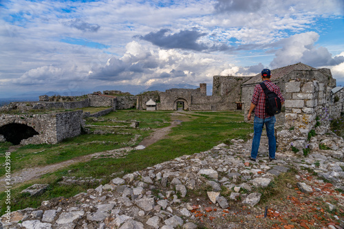 The Ancient Rozafa Castle in Shkoder Albania photo