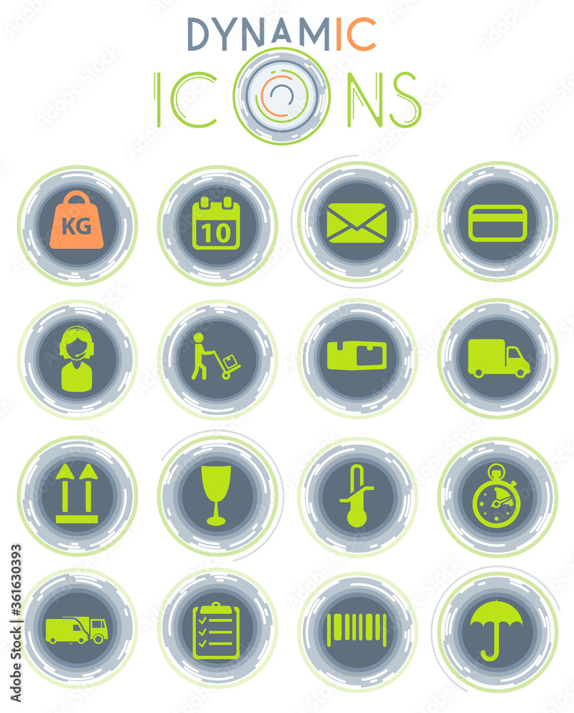 Delivery dynamic icons Delivery dynamic icons