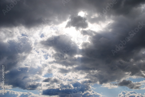 Clouds, Sky, Light, Sun