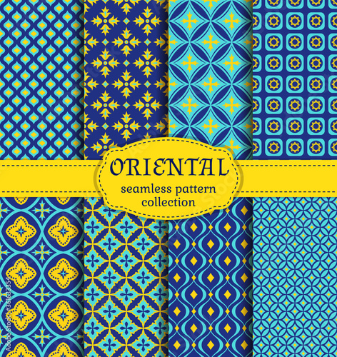 Oriental seamless patterns.