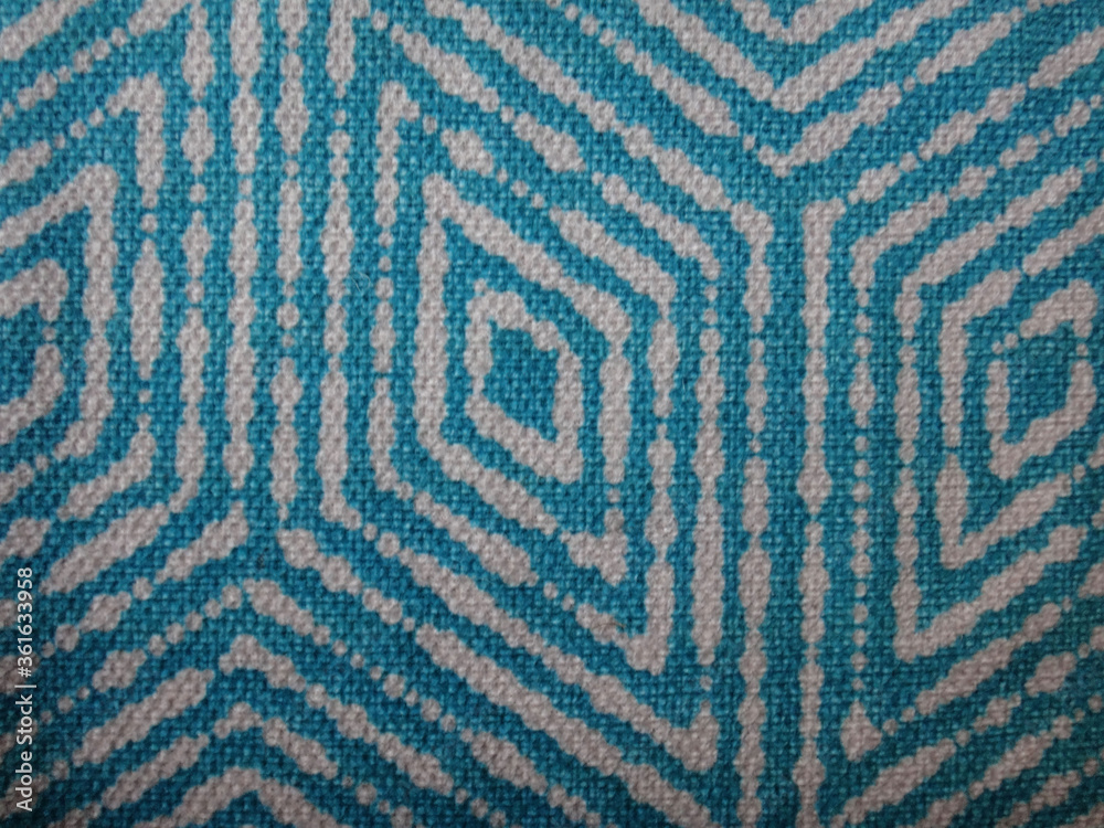 textura blanca y celeste en tela