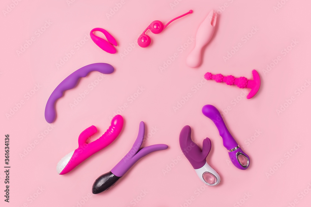 on a pink background sex product, toy for adults on a pink background sex product, toy for adults