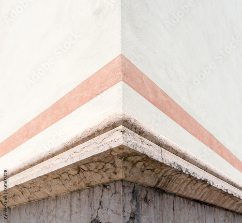 Stone tiles wall texture background, copy space photo