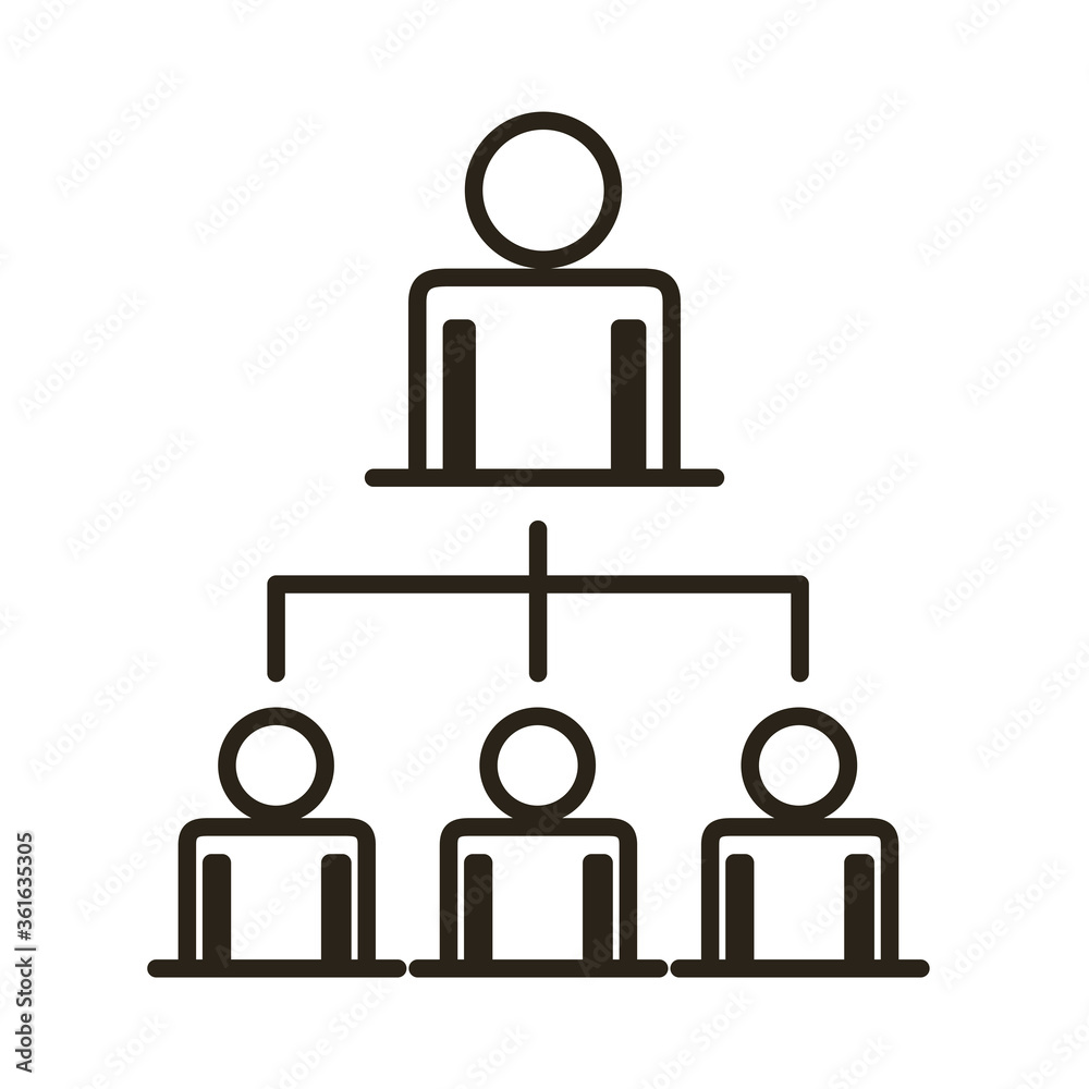 businessmen teamwork figures network line style icon businessmen teamwork figures network line style icon