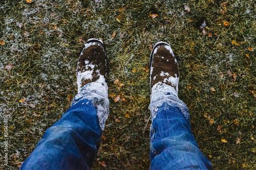 snow boots and jeans © shayne