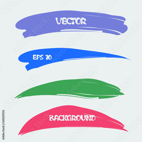 Strokes of a paint brush. 