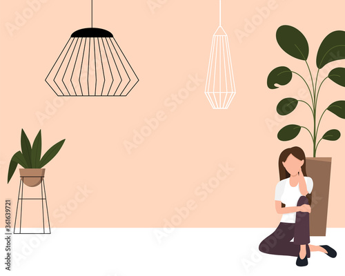 Video blogger, freelancer miniature people blogging a new content on website. Make review digital technology flat cartoon miniature illustration vector graphic on white background.