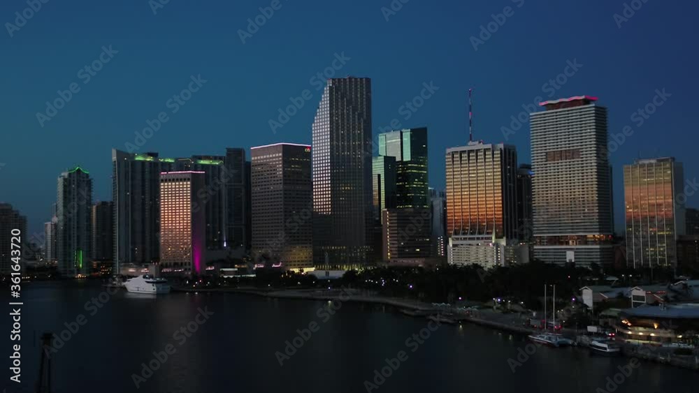 Sunrise Dusk in Miami City Downtown Sunrise Dusk in Miami City Downtown