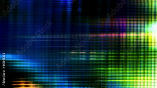 Video Background 2556: Device screen pixels fluctuate with color and video motion (Loop).