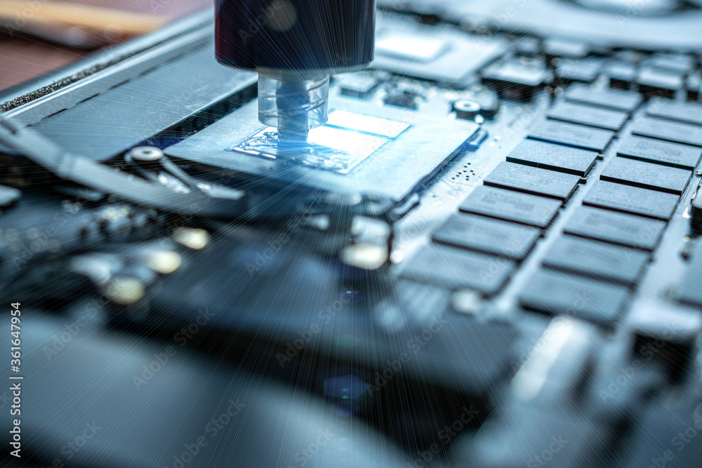 Computer motherboard electronic repair. Hardware service technology from technician engineer man. Maintenance pc equipment. Computer motherboard electronic repair. Hardware service technology from technician engineer man. Maintenance pc equipment.