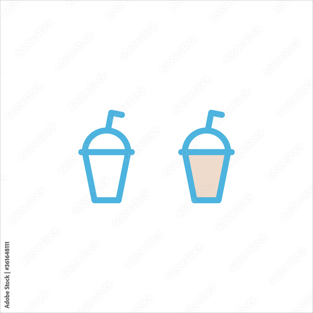 soft drink icon flat vector logo design trendy soft drink icon flat vector logo design trendy