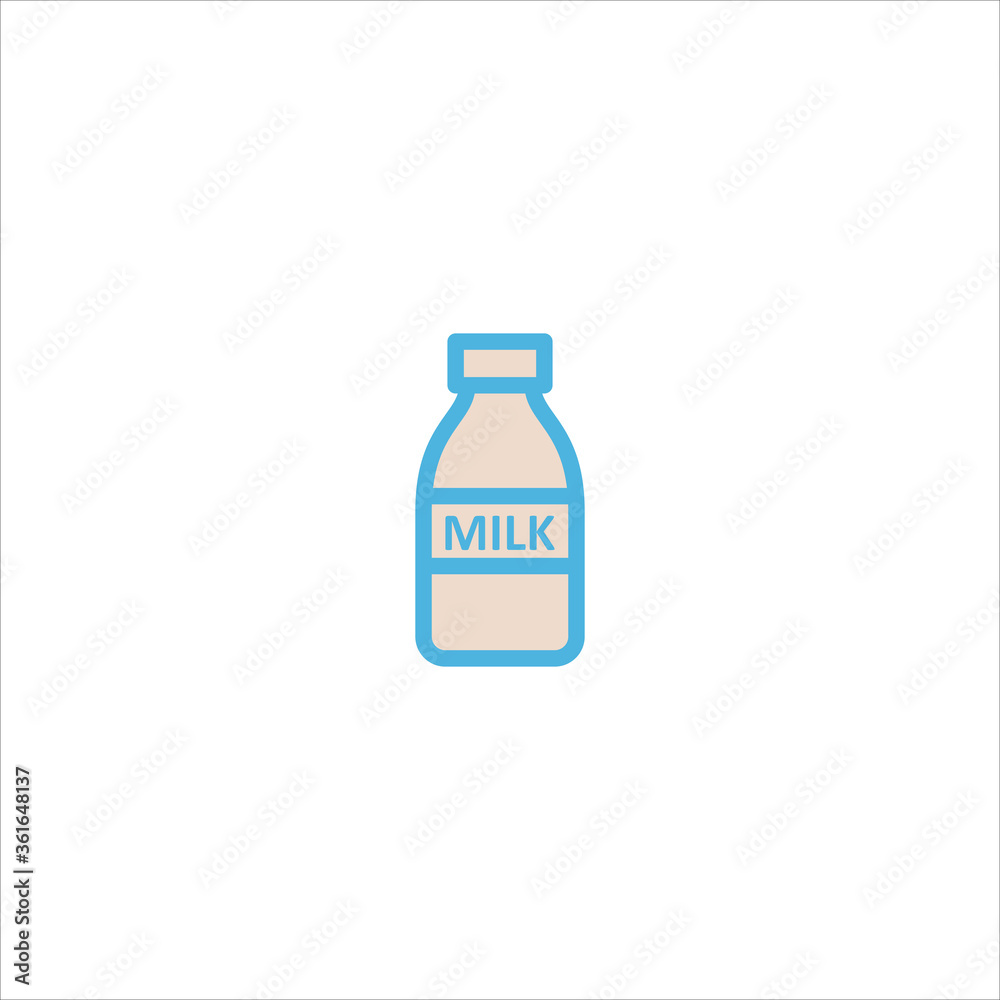 milk bottle icon flat vector logo design trendy milk bottle icon flat vector logo design trendy