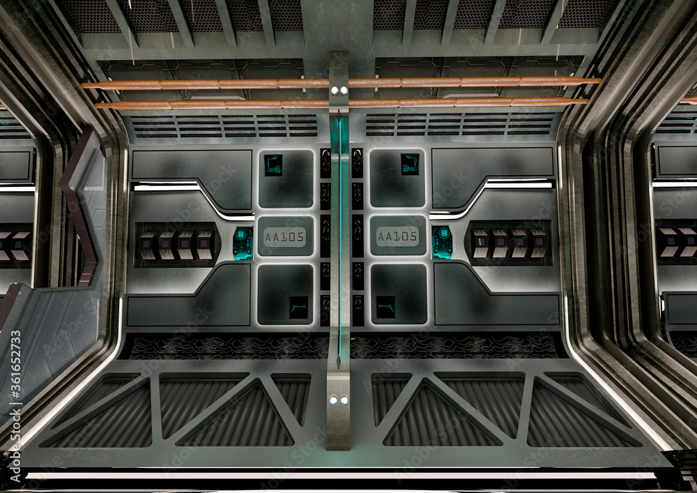 Obraz premium high tech corridor