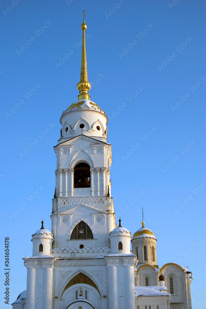Obraz premium Architecture of Vladimir city, Russia. Assumption church, Famous landmark.