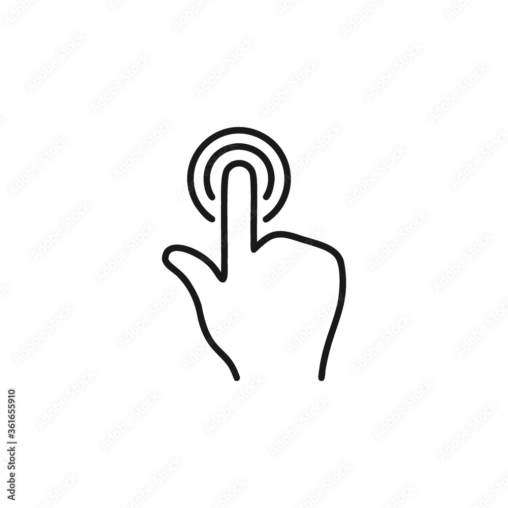 Obraz premium Touch or click icon vector design