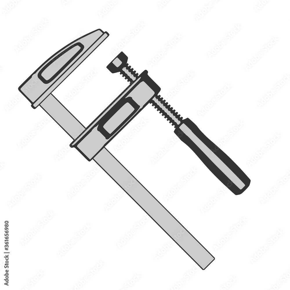 Carpentry Screw Clamp Vector