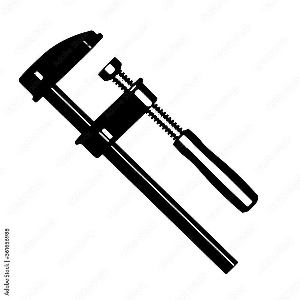 Carpentry Screw Clamp Vector