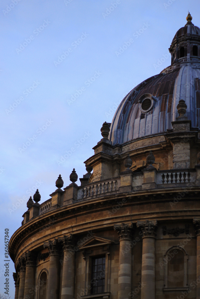 Radcliffe Camera during the evening in Oxford, United Kingdom