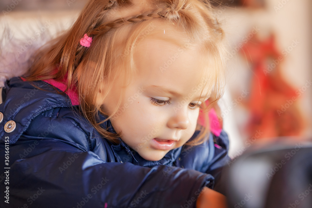 child in a jacket