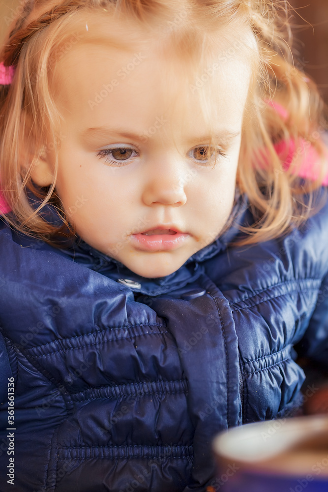 child in a jacket