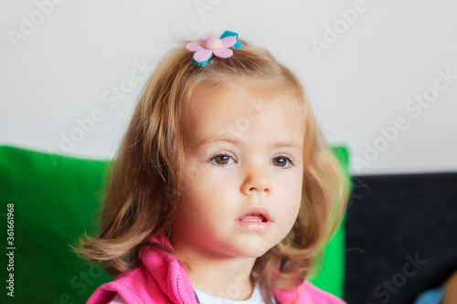 portrait of child with haircut