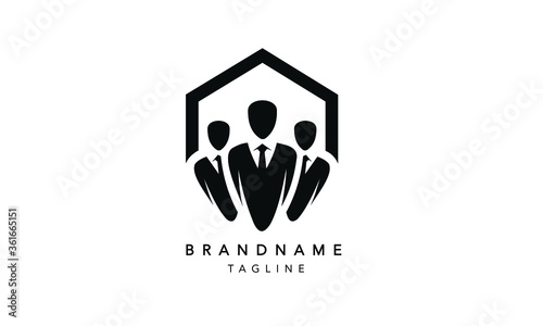 Human resource vector concept logo, Recruitment or Job Finder Vector